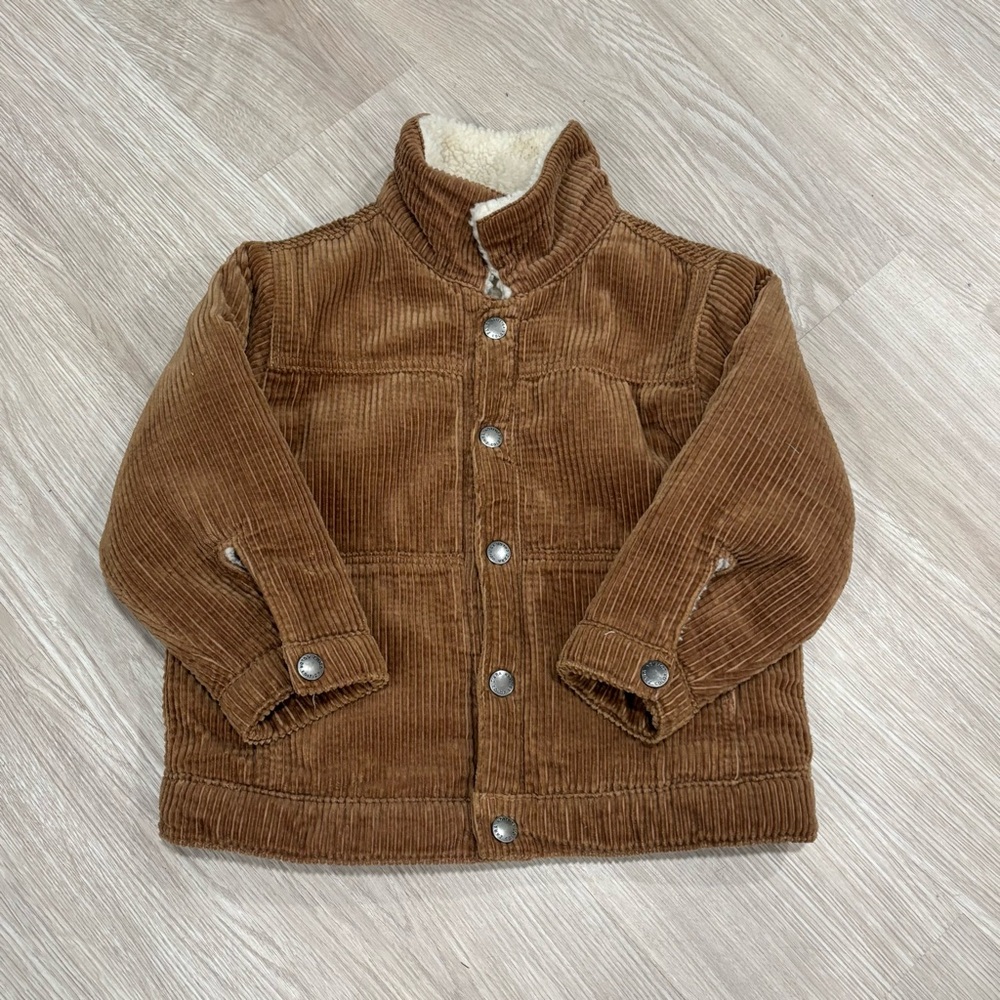 ZARA Kids Reversible Brown Corduroy Jacket (3T/4T)